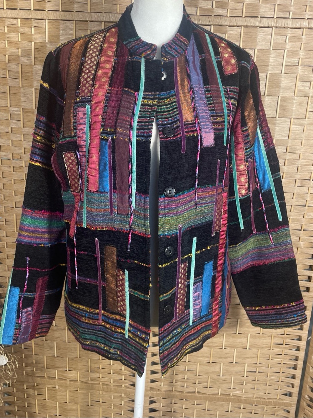 Draper’s & Damon’s Multicolor Patchwork Women's Jacket. Beautiful!